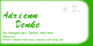 adrienn denke business card